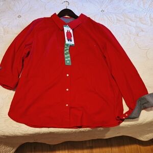 NWT Tommy Hilfiger blouse red (XL)